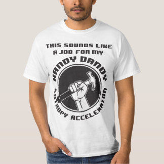 Camiseta Tshirt do valor do acelerador da entropia