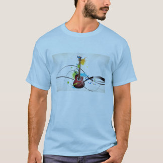 Camiseta Tshirt dos homens da guitarra