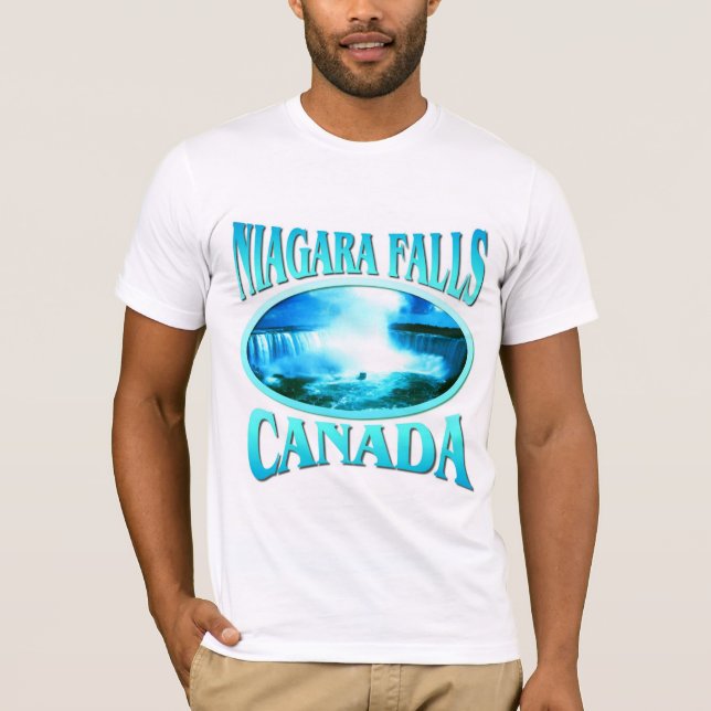Camiseta Tshirt dos homens de Niagara Falls Canadá (Frente)