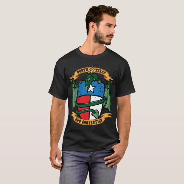 Camiseta TShirt dos homens de NTRPGCon (Frente Completa)