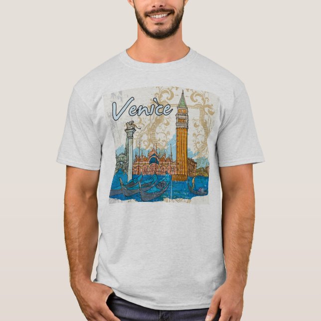 Camiseta tshirt dos marcos de Veneza (Frente)