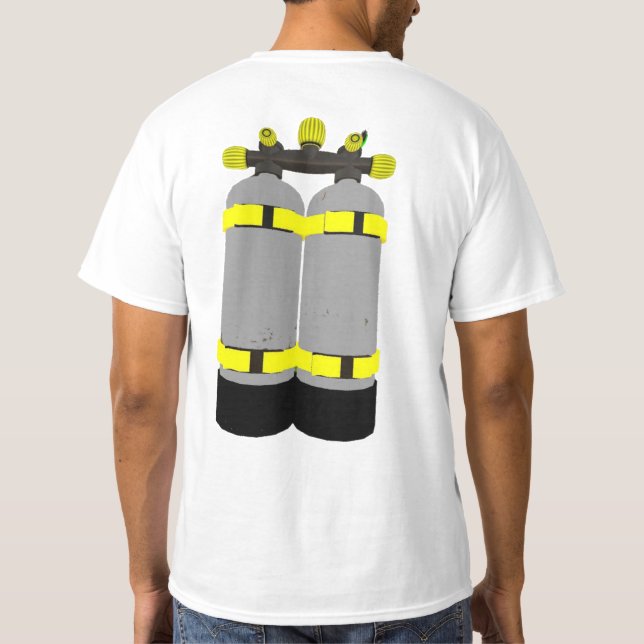 Camiseta tshirt dos mergulhadores de mergulhador (Verso)
