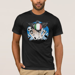 Camiseta tshirt dos suportes do futebol de Italia