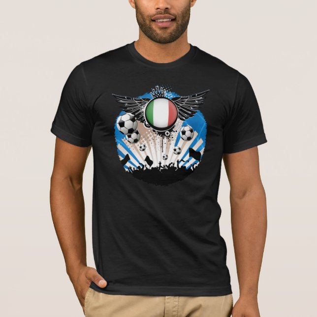 Camiseta tshirt dos suportes do futebol de Italia (Frente)