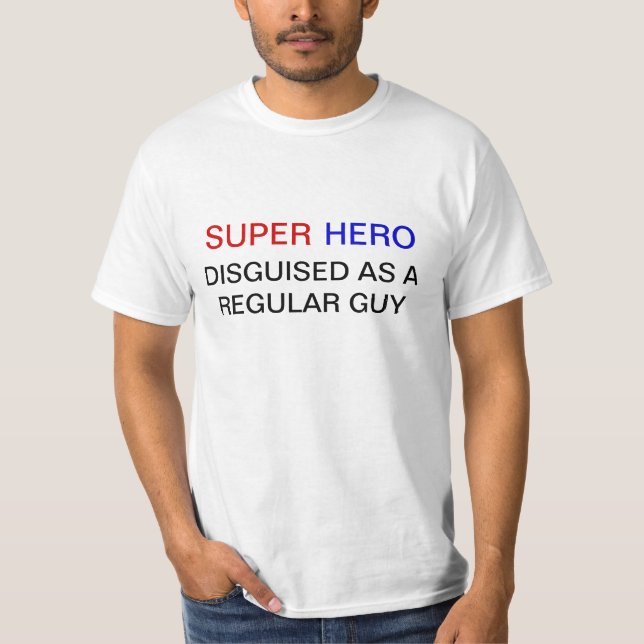 Camiseta Tshirt engraçado do super-herói (Frente)