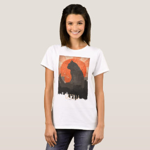 Camiseta Tshirt engraçado e Hoddie de Catzilla