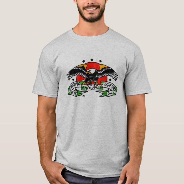 Camiseta tshirt erie do tatuagem das karmas, pa (Frente)