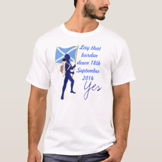 Camiseta Tshirt escocês da data do voto da independência