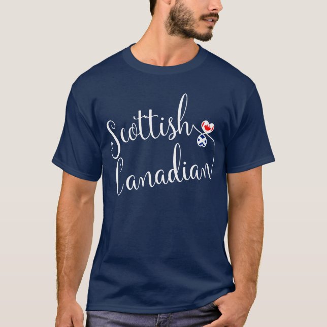Camiseta Tshirt escocês dos corações de Entwinted do (Frente)