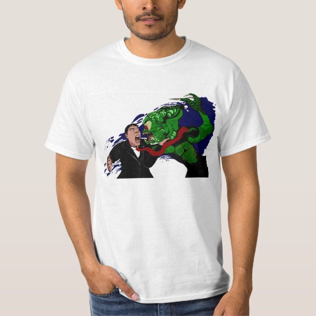 Camiseta tshirt estrangeiro impressionante (Frente)