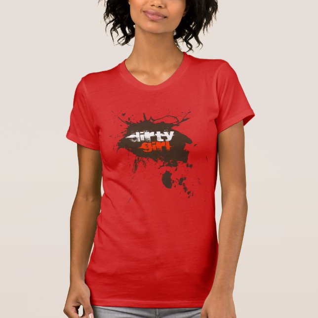 Camiseta Tshirt extremo de Mudder da menina suja (Frente)