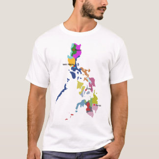 Camiseta Tshirt filipino do mapa