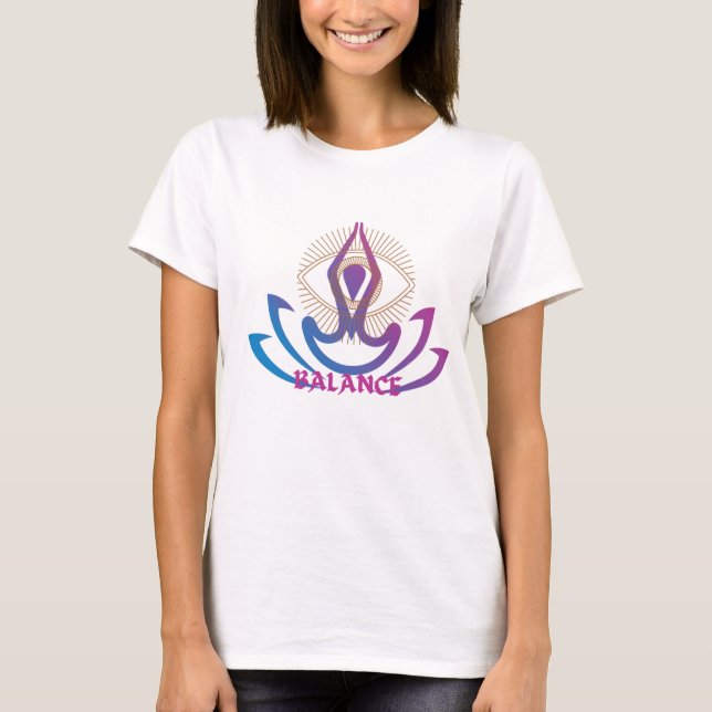 Camiseta Tshirt Find Your Center (Central): Equilibre o Tet (Frente)