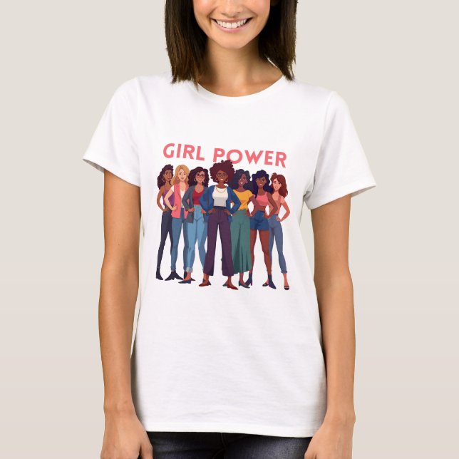 Camiseta Tshirt Girl Power  (Frente)