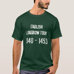 Camiseta Tshirt inglês da excursão do Longbow
