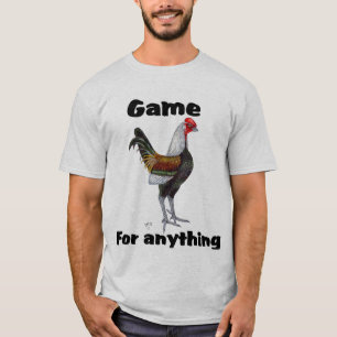 Camiseta Tshirt inglês velho da galinha anã de jogo