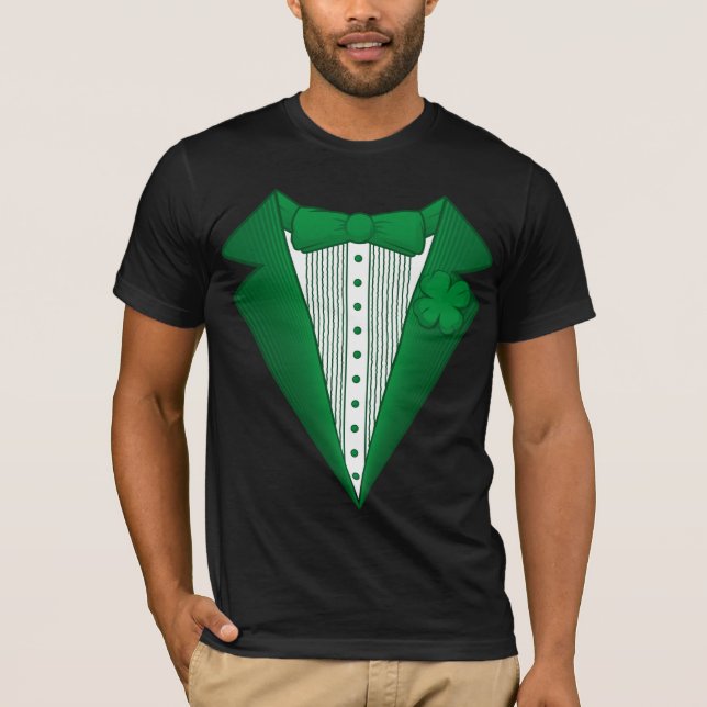 Camiseta tshirt irlandês do smoking do leprechaun dos (Frente)