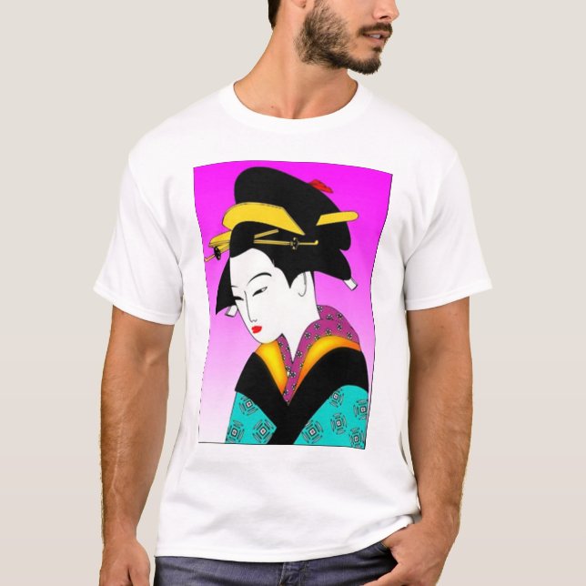 Camiseta Tshirt japonês da mulher (Frente)