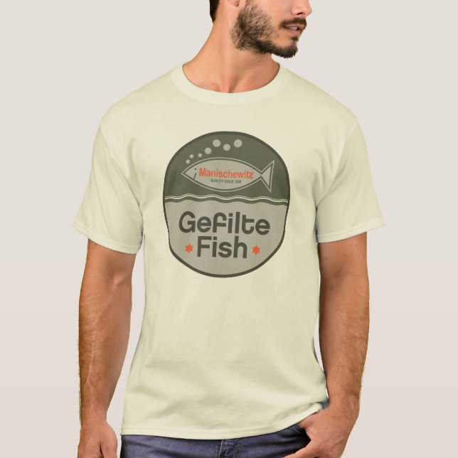 CAMISETA TSHIRT KOSHER DOS PEIXES DE GEFILTE (Frente)