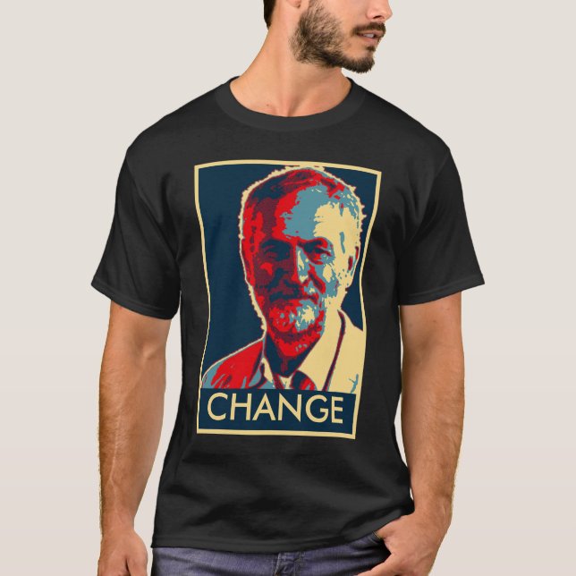 Camiseta Tshirt Labour dos suportes de Corbyn (Frente)