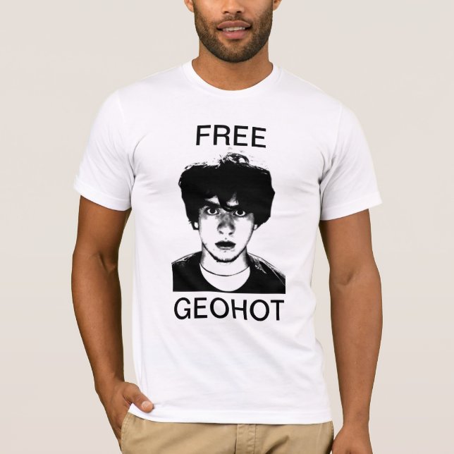 Camiseta Tshirt livre de GeoHot (Frente)