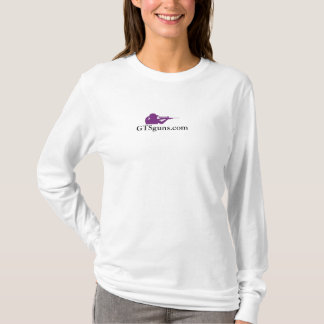 Camiseta Tshirt longo branco da Capa de GTSguns.com