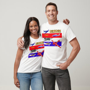 Camiseta Tshirt longo da Capa de Oshkosh