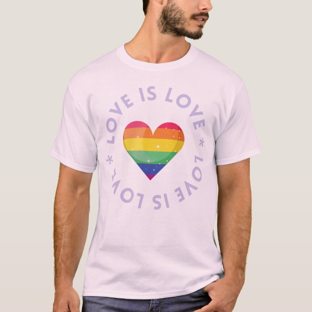 Camiseta tshirt love is love (Frente)
