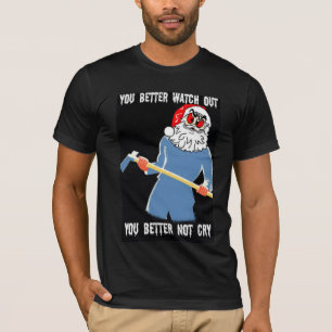 Camiseta tshirt mau engraçado do papai noel