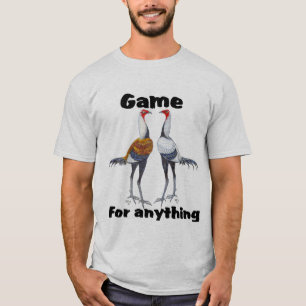 Camiseta Tshirt moderno da galinha anã de jogo