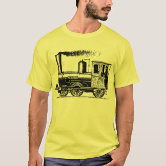 Camiseta tshirt moderno do vintage do trem