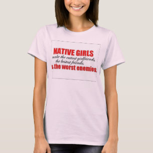 Camiseta Tshirt nativo das meninas