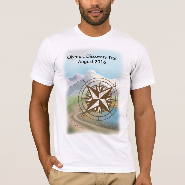 Camiseta Tshirt olímpico do passeio da fuga da descoberta (Frente)