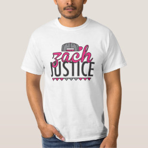 Camiseta Tshirt original de justiça de Zach