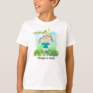 Camiseta Tshirt personalizado do safari da menina