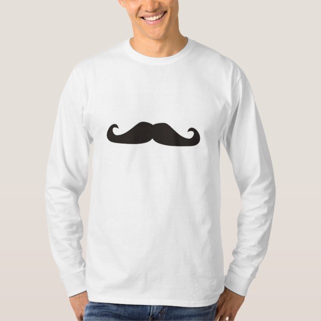 Camiseta Tshirt retro dos hipsteres dos bigodes do (Frente)