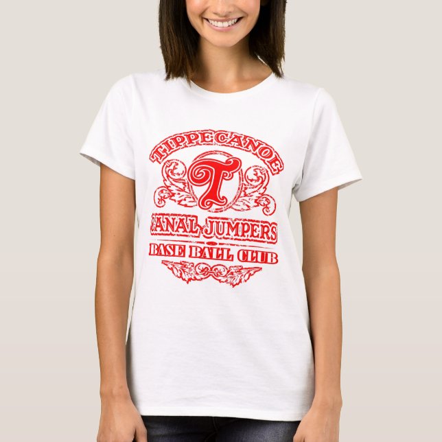Camiseta Tshirt (senhoras) - logotipo retro (Frente)