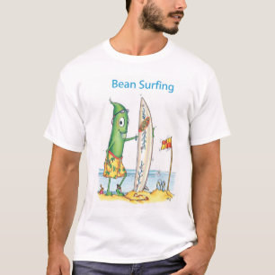 Camiseta Tshirt surfando do feijão