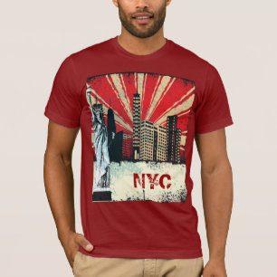 Camiseta tshirt urbano dos grafites do grunge da Nova