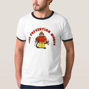 Camiseta Tshirt Ver1 do bombeiro dos desenhos animados do