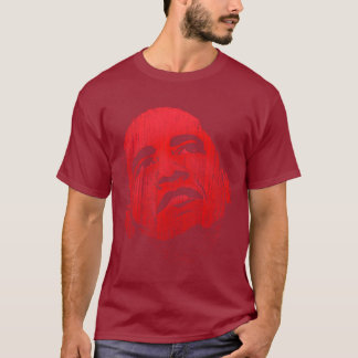 Camiseta TShirt vermelho afligido de Obama