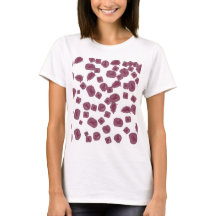 Tshirt with fantastic roses on white background