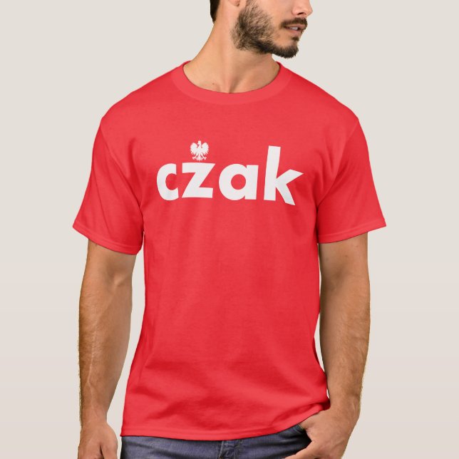 Camiseta Tshirts de Sobrenome polonês CHAK (Frente)
