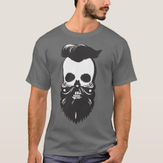 Camiseta TSicterícia de barbeiro crânio