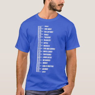 Camiseta TSirt Clássico da Régua de Barba