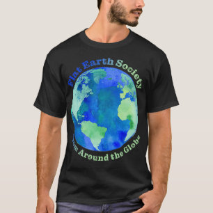Camiseta TSirt Clássico da Sociedade da Terra Plana