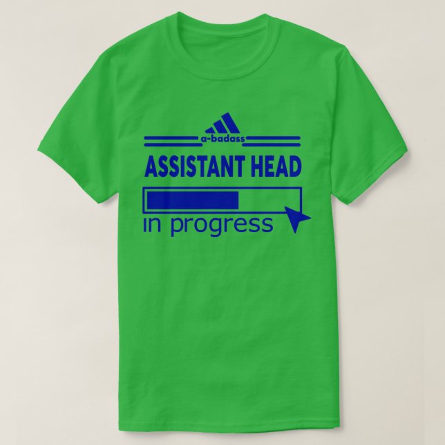 Camiseta TSirt Clássico de CABEÇA ASSISTENTE (Frente do Design)