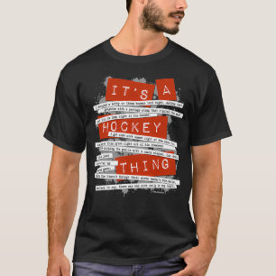 Camiseta TSirt Clássico de Hockey Slang