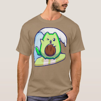Camiseta TSirt Clássico de Surfe em Avocado Cute