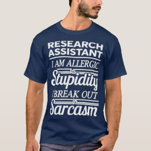 Camiseta TSirt Clássico do ASSISTENTE À PESQUISA